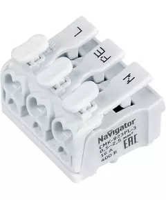 Клемма монтажная 61 072 NTC-CMK-923PL-3 (уп.5шт) Navigator 61072