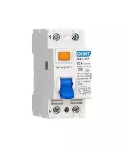 Выключатель дифференциального тока (УЗО) 1п+N 63А 30мА тип AC 6кА NXL-63 (R) CHINT 280724