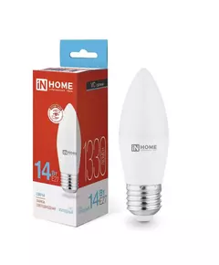 Лампа светодиодная LED-СВЕЧА-VC 14Вт E27 6500К 1330лм IN HOME 4690612047751