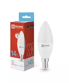 Лампа светодиодная LED-СВЕЧА-VC 14Вт E14 6500К 1330лм IN HOME 4690612047775