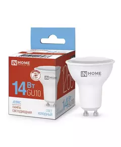Лампа светодиодная LED-JCDRC-VC 14Вт 230В GU10 6500К 1260лм IN HOME 4690612047973