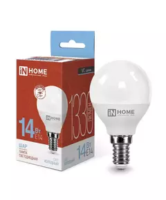 Лампа светодиодная LED-ШАР-VC 14Вт 230В E14 6500К 1330лм IN HOME 4690612047850