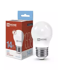 Лампа светодиодная LED-ШАР-VC 14Вт 230В E27 6500К 1330лм IN HOME 4690612047836