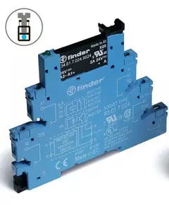 Реле модульное интерфейсное 2А 240В AC 24В DC IP20 винт. клеммы FINDER 388170248240