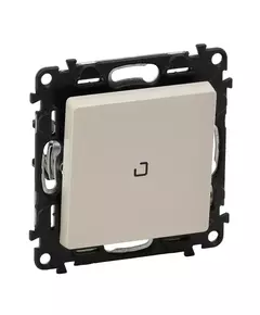 Выключатель 1-кл. СП Valena Life 10А IP20 250В 10AX с индикацией с лицев. панелью безвинтов. зажимы механизм сл. кость Leg 752204