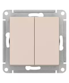 Переключатель перекрестный 2-кл. AtlasDesign 2хсх.7 10АХ механизм беж. SE ATN000273