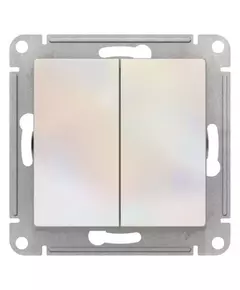 Переключатель перекрестный 2-кл. AtlasDesign 2хсх.7 10АХ механизм жемчуж. SE ATN000473