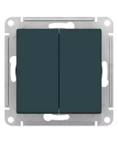 Переключатель перекрестный 2-кл. AtlasDesign 2хсх.7 10АХ механизм изумруд. SE ATN000873