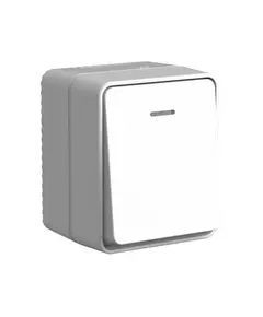 Выключатель 1-кл. ОП AtlasDesign PROFI IP54 с подсветкой 10 АХ сер. SE ATN543013