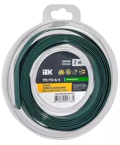 Трубка термоусадочная ТТУ нг-LS 8/4 зел. (уп.2м) IEK UDR12-008-004-002-K06-T
