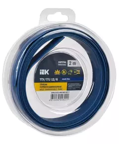 Трубка термоусадочная ТТУ нг-LS 12/6 син. (уп.2м) IEK UDR12-012-006-002-K07-T