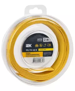 Трубка термоусадочная ТТУ нг-LS 12/6 желт./зел. (уп.2м) IEK UDR12-012-006-002-K52-T