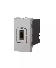 Розетка 1мод. USB-C Mosaic для зарядки алюм. Leg 079389