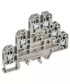 Колодка клеммная CTS-ML 3 ур. 2.5кв.мм сер. IEK YCT13-00-3-K03-002