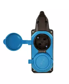Колодка удлинителя 2-м с заземл. 16А IP44 каучук син. TOKOV TKE-C08-KK2-Z