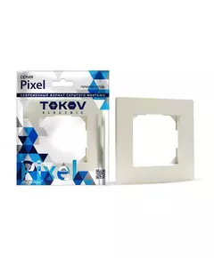 Рамка 1-м Pixel беж. TOKOV ELECTRIC TKE-PX-RM1-C02