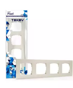 Рамка 4-м Pixel универс. беж. TOKOV ELECTRIC TKE-PX-RM4-C02
