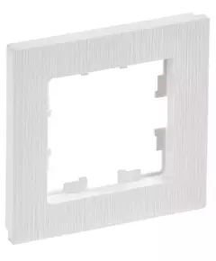 Рамка 1-м BRITE РУ-1-Бр бел. рифленый IEK BR-M12-51-K01