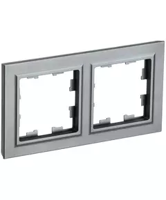 Рамка 2-м BRITE РУ-2-БрС сталь IEK BR-M22-K46
