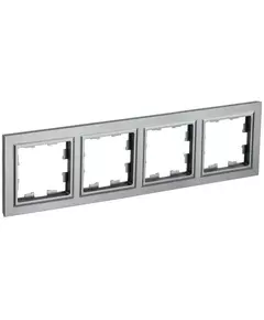 Рамка 4-м BRITE РУ-4-БрС сталь IEK BR-M42-K46