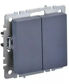 Выключатель 2-кл. СП BRITE ВС10-2-0-БрМ 10А маренго IEK BR-V20-0-10-K35