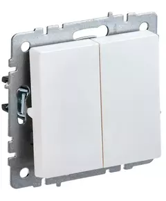 Выключатель 2-кл. СП BRITE ВС10-2-0-БрЖ 10А жемчуж. IEK BR-V20-0-10-K36