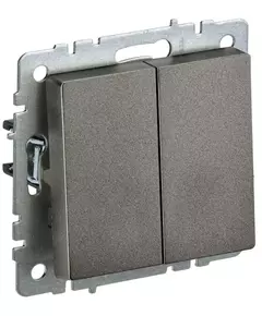 Выключатель 2-кл. СП BRITE ВС10-2-0-БрТБ 10А бронза IEK BR-V20-0-10-K45