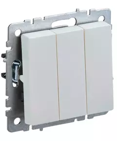 Выключатель 3-кл. СП BRITE ВС10-3-0-БрЖ 10А жемчуж. IEK BR-V30-0-10-K36