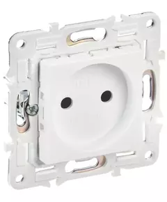 Розетка SKANDY 10А без заземл. без защ. шторок SK-R02W арктич. бел. IEK SK-R10-10-K01