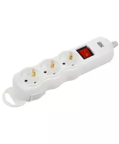 Колодка удлинителя 3-мест. с заземл. с выкл. РПр03В IEK WYP10-D-KP-16-03-ZKS-K01
