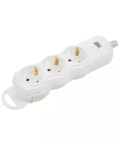 Колодка удлинителя 3-мест. с заземл. РПр03 IEK WYP10-D-KP-16-03-ZS-K01