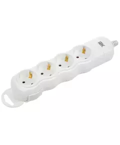 Колодка удлинителя 4-мест. с заземл. РПр04 IEK WYP10-D-KP-16-04-ZS-K01
