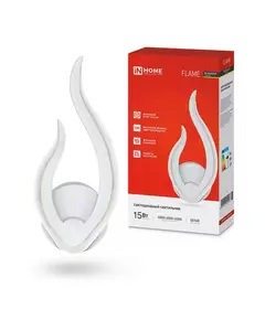 Светильник светодиодный ELEGANT FLAME STEP COLOR 15Вт 3000-6500К 1200лм 230В бел. IN HOME 4690612051437