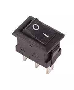 Выключатель клавишный 250В 3А (3с) ON-ON черн. Micro (RWB-102) Rexant 36-2030