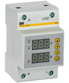 Реле напряжения и тока РНТ-д 1ф 54мм 63А IEK IVC31-1-63