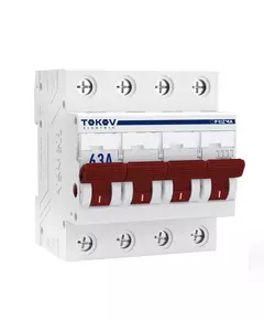 Выключатель нагрузки модульный 4П 63А TOKOV Electric TKE-PZ60-MDSI-4-63