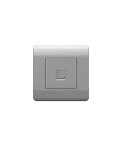 Розетка компьютерная 1-м NEW3-E RJ45 серебр. CHINT 431417