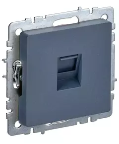 Розетка компьютерная СП RJ45 кат.5E BRITE РК10-БрМ маренго IEK BR-K10-1-K35