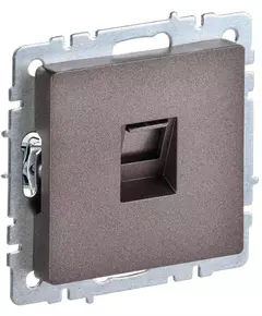 Розетка компьютерная СП RJ45 кат.5E BRITE РК10-БрТБ бронза IEK BR-K10-1-K45