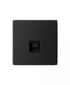 Розетка компьютерная ArtGallery RJ45 кат.6A механизм карбон SE GAL001086