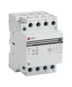 Контактор модульный КМ 20А 2NО+2NC (3 мод.) PROxima EKF km-3-20-22