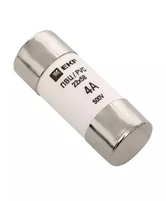 Вставка плавкая цилиндрическая ПВЦ 22х58 4А EKF pvc-22x58-4