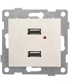 Розетка USB 2-м СП Bravo механизм беж. GUSI С10USB2-003