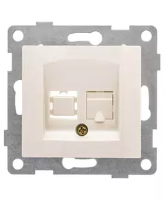 Розетка компьютерная 1-м СП Bravo RJ45 механизм беж. GUSI С10К1-003