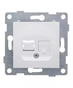 Розетка компьютерная 1-м СП Ugra RJ45 механизм бел. GUSI С11К1-001