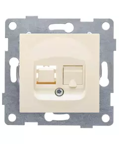 Розетка компьютерная 1-м СП Ugra RJ45 механизм беж. GUSI С11К1-003