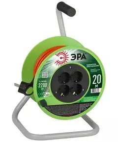 Удлинитель на катушке 4х20м с заземл. RP-4e-3х1.0-20m ПВС 3х1 Эра Б0056098