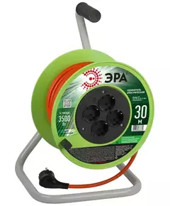 Удлинитель на катушке 4х30м с заземл. RP-4e-3x1.5-30m ПВС 3х1.5 Эра Б0056102