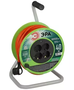 Удлинитель на катушке 4х40м с заземл. RP-4e-3x1.5-40m ПВС 3х1.5 Эра Б0056103