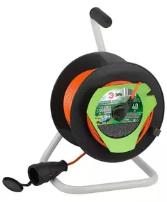 Удлинитель на катушке 1х40м без заземл. RP-1-2x1-40m ПВС 2x1 Эра Б0059771
